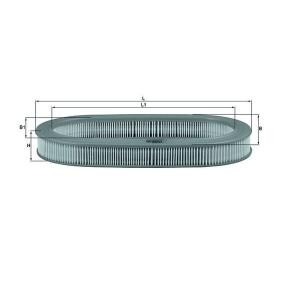 Köp Luftfilter av MAHLE ORIGINAL LX 1042 till det låga priset 271,77 kr
