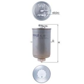 Köp Bränslefilter av MAHLE ORIGINAL KL 43 till det låga priset 265,89 kr