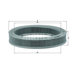 Kjøp Luftfilter av MAHLE ORIGINAL LX 493 til den lave prisen 251,44 NOK