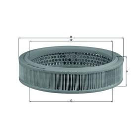Köp Luftfilter av MAHLE ORIGINAL LX 160 till det låga priset 127,28 kr