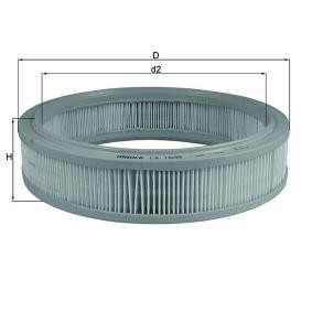 Kjøp Luftfilter av MAHLE ORIGINAL LX 1638 til den lave prisen 128,03 NOK