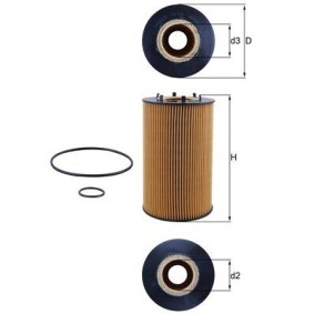 Køb Oliefilter af MAHLE ORIGINAL OX 435D til den lave pris 205,23 DKK