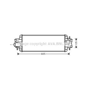 Kjøp Intercooler av AVA COOLING SYSTEMS RT4358 til den lave prisen 1770,91 NOK