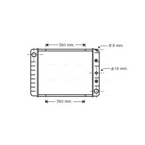 Achetez des Radiateur du moteur AVA COOLING SYSTEMS VO2039 à prix pour 108,39 €