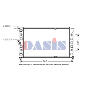 Acquista Radiatore motore da AKS DASIS 040016N a buon mercato per soli 43,95 €