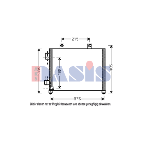 Achetez des Condenseur, climatisation AKS DASIS 152021N à prix pour 74,25 €