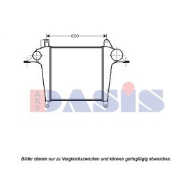 Kjøp Intercooler av AKS DASIS 267021N til den lave prisen 3870,35 NOK