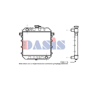 Kjøp Radiator, motorkjøling av AKS DASIS 150035N til den lave prisen 2547,67 NOK