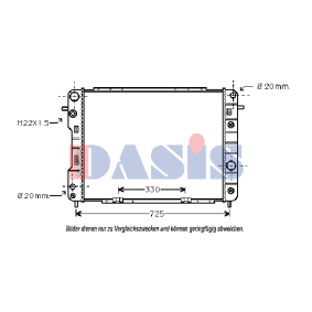 Achetez des Radiateur du moteur AKS DASIS 151240N à prix pour 290,79 €