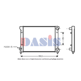 Acquista Radiatore motore da AKS DASIS 331990N a buon mercato per soli 36,77 €