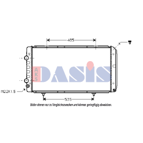 Achetez des Radiateur du moteur AKS DASIS 060600N à prix pour 93,32 €