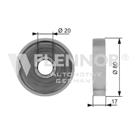 Achetez des Galet enrouleur de courroie d'accessoire FLENNOR FU99009 à prix pour 24,60 €