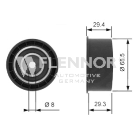 Comprar Polea de inversión y guía, correa de distribución de FLENNOR FU14102 a bajo precio de 16,59 €