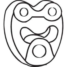 Gummistreifen, Abgasanlage 255-123