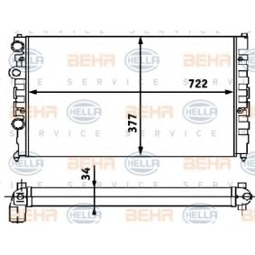 Acquista Radiatore motore da HELLA 8MK 376 715-174 a buon mercato per soli 84,95 €
