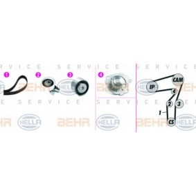 Achetez des Kit de distribution + pompe à eau HELLA 8MP 376 818-851 à prix pour 233,84 €