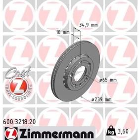 Köp Bromsskiva av ZIMMERMANN 600.3218.20 till det låga priset 494,13 kr
