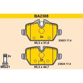 Köp Bromsbelägg av Barum BA2308 till det låga priset 956,14 kr