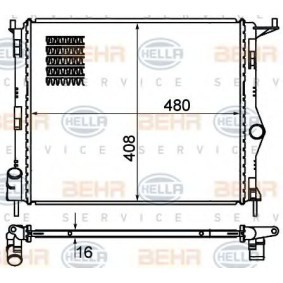 Achetez des Radiateur du moteur HELLA 8MK 376 787-351 à prix pour 99,07 €