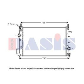 Achetez des Radiateur du moteur AKS DASIS 190014N à prix pour 414,28 €