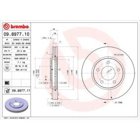 Comprar Disco de freno de BREMBO 09.8977.11 a bajo precio de 47,52 €