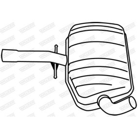 VOLKSWAGEN Mittelschalldämpfer von WALKER