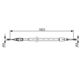 Köp Handbromsvajer av BOSCH 1 987 482 317 till det låga priset 298,04 kr
