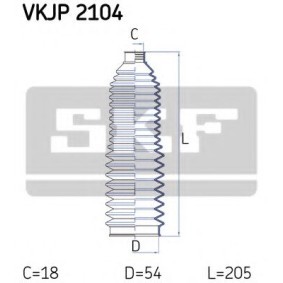 Achetez des Jeu de joint-soufflet, direction SKF VKJP 2104 à prix pour 19,94 €