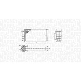 Achetez des Radiateur du moteur MAGNETI MARELLI 350213141800 à prix pour 357,38 €