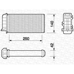 Achetez des Radiateur du moteur MAGNETI MARELLI 350213138500 à prix pour 297,47 €