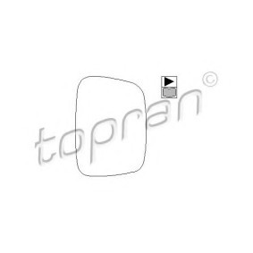 Compre Vidro de espelho, espelho retrovisor exterior da TOPRAN 112 183 a um preço baixo por 18,97 €