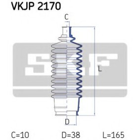 Köp Bälgsats, styrsystem av SKF VKJP 2170 till det låga priset 321,28 kr
