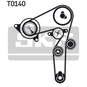 Achetez des Kit de distribution + pompe à eau SKF VKMC 02196-2 à prix pour 137,14 €