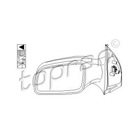 Compre Espelho retrovisor da TOPRAN 205 913 a um preço baixo por 44,97 €