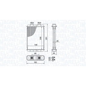 Achetez des Radiateur du moteur MAGNETI MARELLI 350213143700 à prix pour 316,28 €