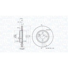 Achetez des Disque de frein MAGNETI MARELLI 360406090701 à prix pour 195,93 €