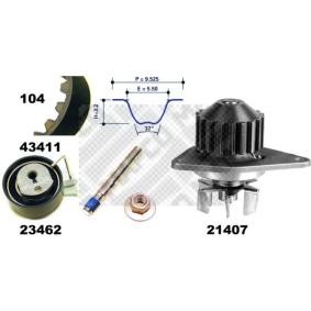 Achetez des Kit de distribution + pompe à eau MAPCO 41411 à prix pour 84,40 €