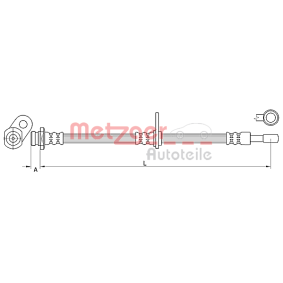 Comprar Latiguillo de freno de METZGER 4110852 a bajo precio de 29,51 €