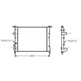 Achetez des Radiateur du moteur AVA COOLING SYSTEMS RTA2197 à prix pour 42,99 €