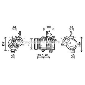 Acquista Compressore aria condizionata da AVA COOLING SYSTEMS SZK129 a buon mercato per soli 754,60 €