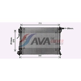Acquista Radiatore motore da AVA COOLING SYSTEMS DU2066 a buon mercato per soli 121,55 €