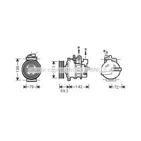 Kjøp AC-kompressor av AVA COOLING SYSTEMS VWK318 til den lave prisen 8182,26 NOK