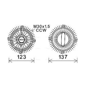 Kjøp Clutch, kjølevifte av AVA COOLING SYSTEMS OLC557 til den lave prisen 1716,79 NOK