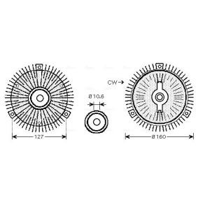 Kupplung, Kühlerlüfter MSC488 von AVA COOLING SYSTEMS günstig für 161,69 € online kaufen