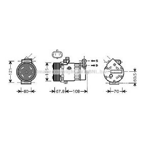Acquista Compressore aria condizionata da AVA COOLING SYSTEMS OLK477 a buon mercato per soli 295,04 €