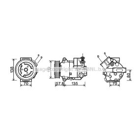 Acquista Compressore aria condizionata da AVA COOLING SYSTEMS OLK497 a buon mercato per soli 436,11 €