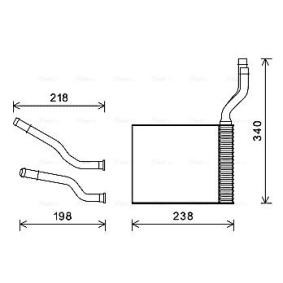 Acquista Scambiatore calore per riscaldamento abitacolo da AVA COOLING SYSTEMS FD6465 a buon mercato per soli 103,84 €