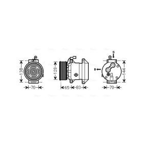 Klimakompressor DWK095 von AVA COOLING SYSTEMS günstig für 382,79 € online kaufen
