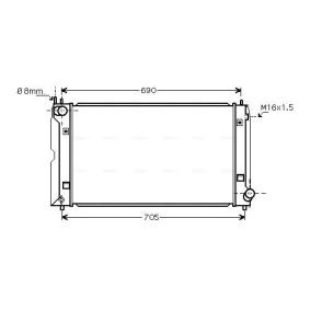 Achetez des Radiateur du moteur AVA COOLING SYSTEMS TOA2386 à prix pour 98,48 €
