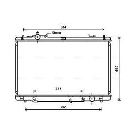 Achetez des Radiateur du moteur AVA COOLING SYSTEMS TO2615 à prix pour 458,67 €